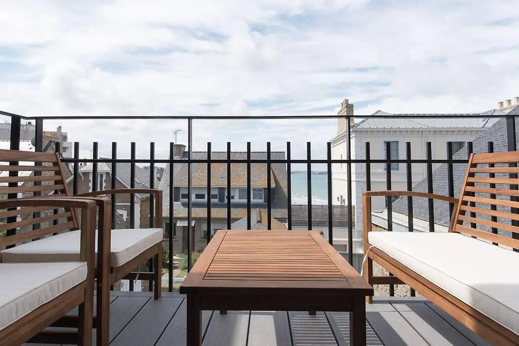 Appartement 4 Etoiles Vue Mer Et Bord De Plage Chez Odette Saint-Malo Apartament